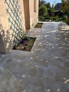 Photo de galerie - Pose de carrelage d une terrasse 
