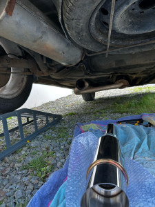 Photo de galerie - Changement de silencieux de fin de ligne