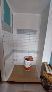 Photo de galerie - Création d  une douche dans une chambre 