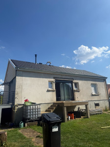 Photo de galerie - Toiture, complète 130 m² avec finition et enlèvement de deux Cheminée