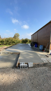 Photo de galerie - Coulage d’un dallage de 80m2
