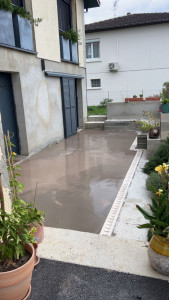 Photo de galerie - Réalisation d’une dalle béton