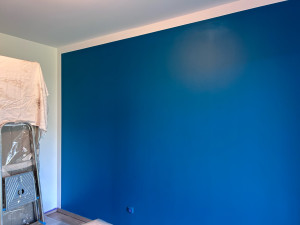 Photo de galerie - Cadre bleu canard 