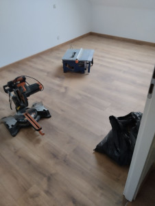 Photo de galerie - Pose de parquet flottant