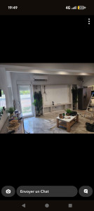 Photo de galerie - Création de support télé en placoplatre