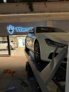 Photo de galerie - Prise en charge d’un véhicule situé au Mesnil En Thelle (60) jusqu’au garage, Maserati à Saint-Cloud (92)