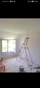 Photo de galerie - Rénovation d'une chambre, isolation, placo et peinture 
