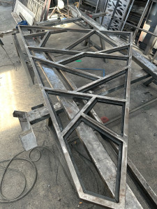 Photo de galerie - Fabrication verrière pour rampe d’escalier 