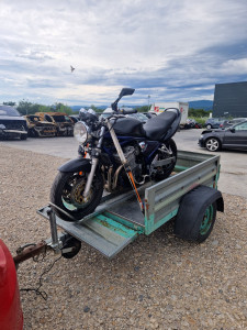 Photo de galerie - Transport d une moto accidenté. 
