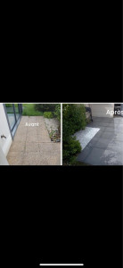 Photo de galerie - Pose de carrelage extérieur et galets 