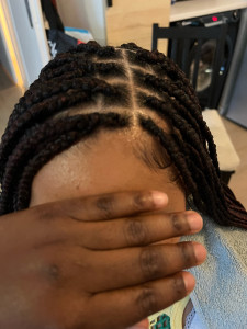 Photo de galerie - Prestation du 20 juin sur des cheveux métisse 