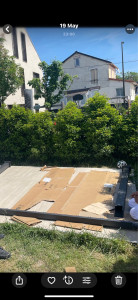 Photo de galerie - Avant pose de Pergola