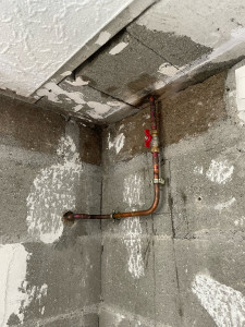 Photo de galerie - Alimentation robinet extérieur rénovation .