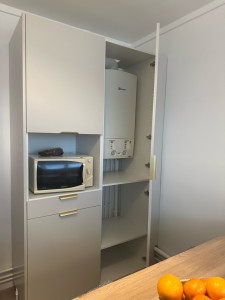 Photo de galerie - Colonne cuisine cache chaudière 