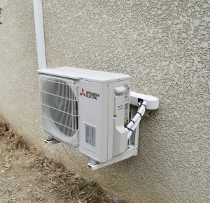 Photo de galerie - Pose d'un monosplit Mitsubishi 