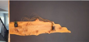 Photo de galerie - Création sur mesure applique murale bois massif,design et élégant 