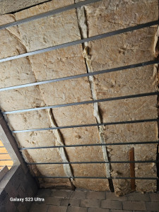 Photo de galerie - Isolation du plafond et suit la plaque 