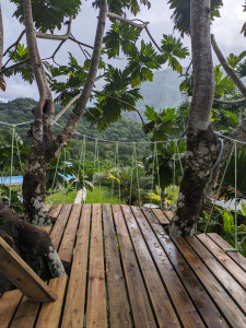 Photo de galerie - Construction de cabane perchée, plateforme suspendues et terrasse bois