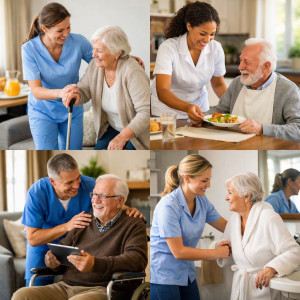 Photo de galerie - Je vous ai pris cette image pour vous montrer l’aide et l’accompagnement avec bienveillance tout ayant le sourire 