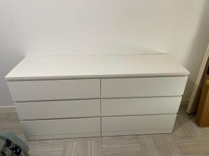 Photo de galerie - Commode IKEA 6 tiroirs blanc