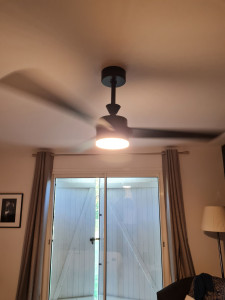 Photo de galerie - Installation ventilateur de plafond
