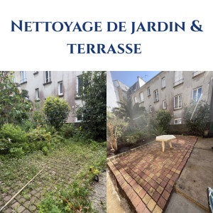 Photo de galerie - Nettoyage de jardin et terrasse 