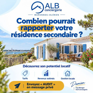 Photo de galerie - ? Combien pourrait vous rapporter votre résidence secondaire en location courte durée ?

Étudions ensemble votre projet : potentiel locatif, revenus estimés et charges à prévoir.

Vous souhaitez déléguer la gestion de votre bien ? Échangeons 
