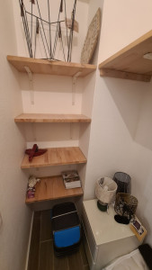 Photo de galerie - Création d'étagères sur mesure