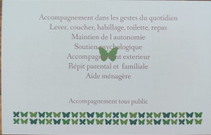 Photo de galerie - Carte de visite verso