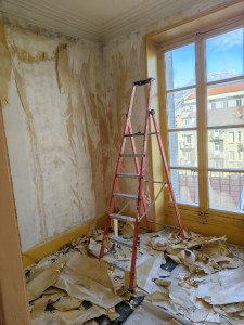 Photo de galerie - Tapisserie peinture nettoyage fin de chantier montache de meubles 