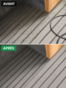 Photo de galerie - Nettoyage sol de salle de bain en mousseline 
