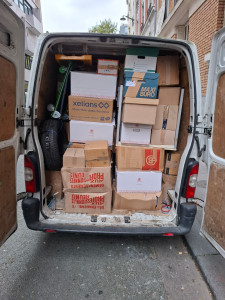 Photo de galerie - Environ 80 carton dans un camion de 10m³
