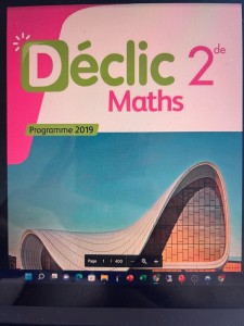 Photo de galerie - Cours de maths