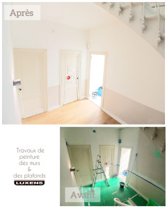 Photo de galerie - Travaux de peinture des murs et des plafonds.