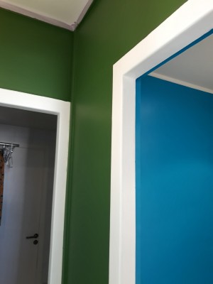 Photo de galerie - Finition couloir salle de bain avec des couleurs 