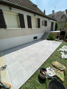 Photo de galerie - Réalisation d’une terrasse de 60m2