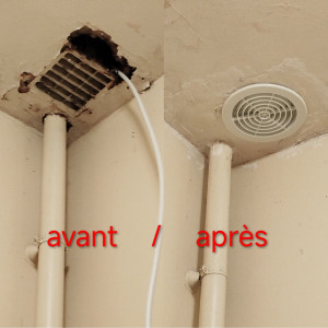 Photo de galerie - Réparation avec étanchéité du toit/plafond.