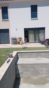 Photo de galerie - Enduit piscine 
