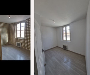 Photo de galerie - Detapissage et remise en peinture d une chambre.