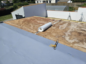 Photo de galerie - Rénovation toit plat.