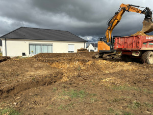 Photo de galerie - Terrassement pour installation de piscine enterré 