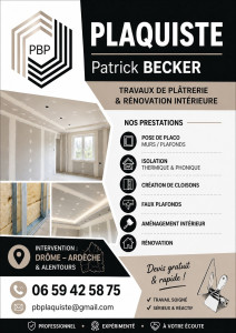 Photo de galerie - Plaquiste confirmée 