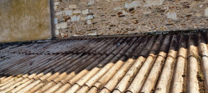 Photo de galerie - Démoussage toit fibro ciment 