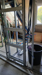 Photo de galerie - Pose de porte a galandage 