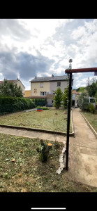 Photo de galerie - Tonte + débroussaillage des bordures et des allés + abattage d’un arbre fruitier 