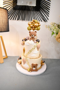Photo de galerie - Layer cake theme ourson pour une baby shower