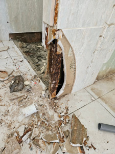 Photo de galerie - Rénovation salle de bain après dégât des eaux