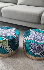 Photo de galerie - Réfection pouf 