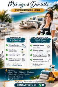 Photo de galerie - Service de ménage à domicile & locations courte durée sur le secteur Belz, Étel, Erdeven, Plouhinec, Plouharnel, Locoal-Mendon et Carnac alentours.