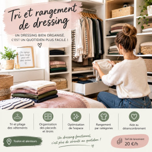 Photo de galerie - Aide au tri et rangement de dressing 
